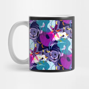 Abstract Floral Fun Mug